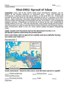 Preview of Mini-DBQ: Early Spread of Islam