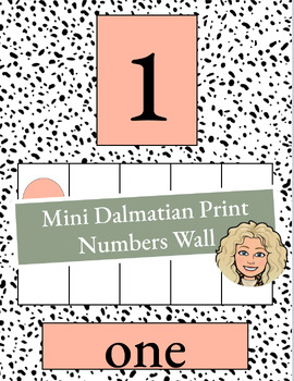 Preview of Mini Dalmatian Print Number Wall