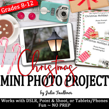 Preview of Mini Digital Photography Project, Christmas-Themed Activity
