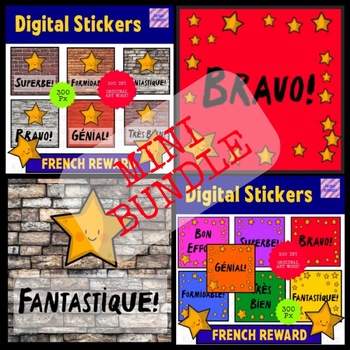 Preview of Mini Digital Sticker Bundle French