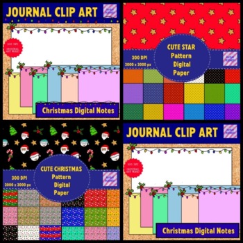 Preview of Mini Digital Teacher Creator Bundle - Digital Papers and Notes Christmas