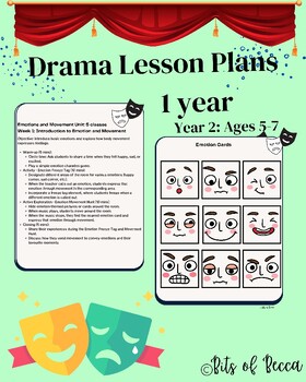 Preview of Drama Class: 1 year of lesson plans - 2nd year