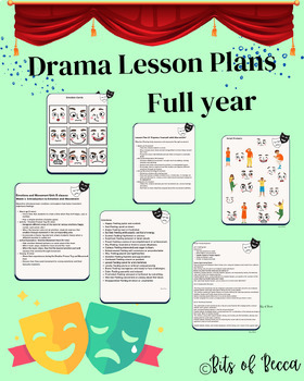 Preview of Drama Year 2/3 of Lesson Plans Bundle