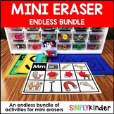 Mini Eraser Activities Fine Motor Centers- Endless Bundle
