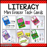 Mini Eraser Activities: Literacy Task Cards | Pre-K, Preschool