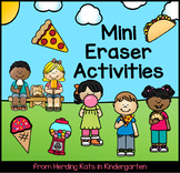 Mini Eraser Activities for Taco, Pizza, Ice Cream and Gumb