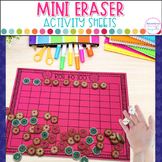 Fine Motor Activities Mini Erasers - Math and Literacy Ski