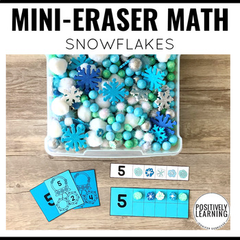 Mini erasers snowflake
