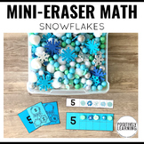 Mini Eraser Math Snowflakes Winter Centers