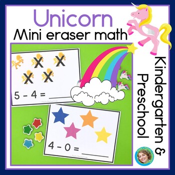 Preview of Unicorn Math Activities | Number Shape Addition Subtraction and More