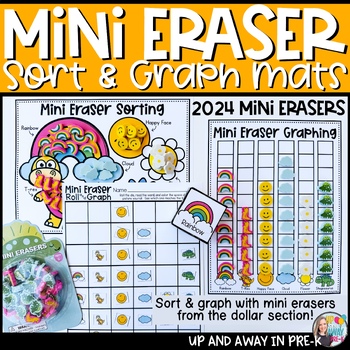 Preview of Mini Erasers Sorting and Graphing Activities Mats