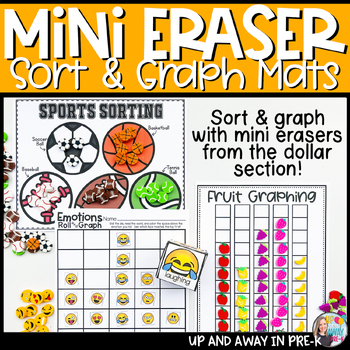 Preview of Mini Erasers Sorting and Graphing Activities Mats