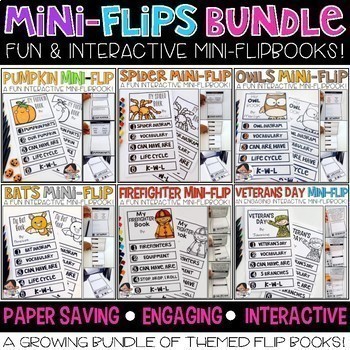 Preview of Mini-Flip Bundle (Year Round Science and Social Studies Topics)