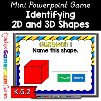 Preview of Identifying 2D and 3D Shapes