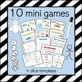 Mini Games 10 Pack with Dice - no prep printable or lamina
