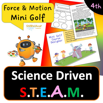 Preview of Mini Golf - Force and Motion SteAm Activity