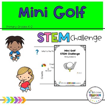 Preview of Mini Golf Summer STEM Challenge -  Kindergarten, K, First, 1st, Second, 2nd