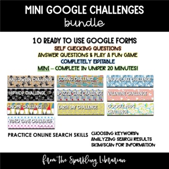 Preview of Mini Google Challenges - BUNDLE