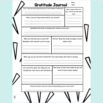 Preview of Mini Gratitude Journal