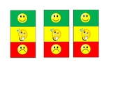 Mini Green, Yellow, Red portable behavior chart