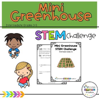 Preview of Mini Greenhouse for Plants STEM Challenge - Third, 3rd, Fourth, 4th, Fifth, 5th