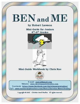 Preview of Mini-Guide for Juniors: Ben and Me Workbook