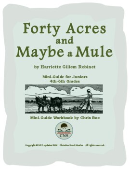 Preview of Mini-Guide for Juniors: Forty Acres and Maybe a Mule Workbook