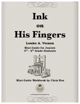 Preview of Mini-Guide for Juniors: Ink on His Fingers Workbook