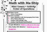 Mini-Lesson + Activity: Order of Operations