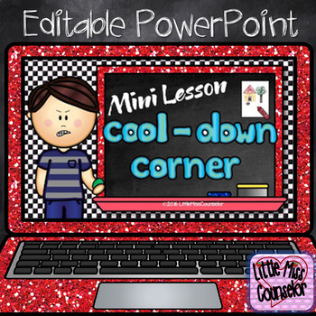 Preview of Mini Lesson:  Cool Down Corner Editable PowerPoint