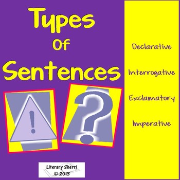 Preview of TYPES OF SENTENCES: Mini-Lesson, Review, Activities, Assessments - Digital