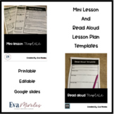 Mini Lesson and Read Aloud Lesson Plan Template Bundle