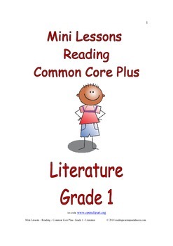 Mini Lessons - Reading - Common Core Plus - Grade 1 - Literature