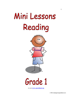 Preview of Mini Lessons - Reading - Grade 1