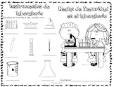 Mini Libro de Reglas de Seguridad e instrumentos de laboratorio