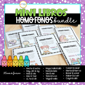 Preview of Mini Libros de Homófonos Bundle