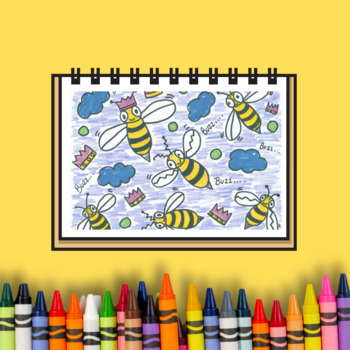 Preview of Mini Masterpiece Bee Art Lesson