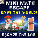 Mini Math Escape Room Printable. Escape the Lab & Save Wor