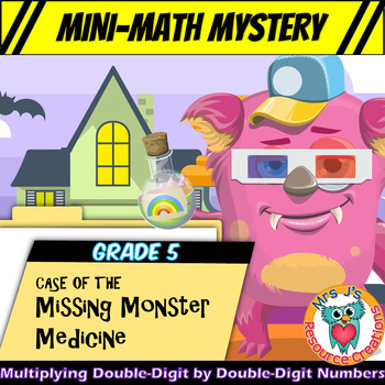 Preview of Mini-Math Mystery FREE Activity 5th Grade - Long Multiplication