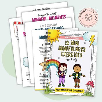 Preview of Mini Mindfulness Activities for Kids