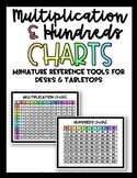 Mini Multiplication & Hundreds Charts for Desks/Tabletops