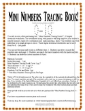 Mini Numbers Tracing Book!