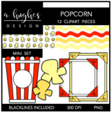 Mini Popcorn Clipart Set