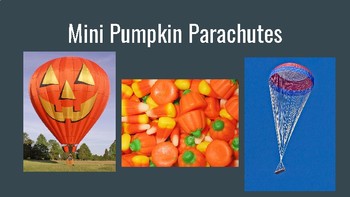 Preview of Mini Pumpkin Parachutes-Halloween STEAM activity