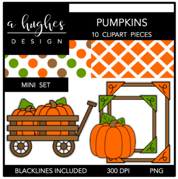 Preview of Mini Pumpkins Clipart Set