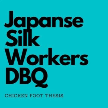 Preview of Mini Q - Industrial Revolution - Japanese Silk Workers DBQ Thesis/Chicken Foot