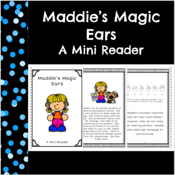Preview of Mini Reader About a Girl in the Deaf Community