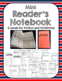 Mini Reader's Notebook with Prompts - Beginning Level