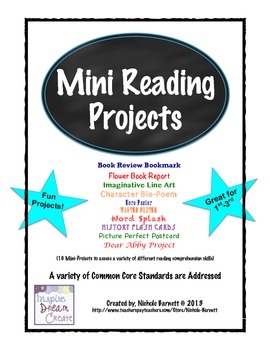 Preview of Mini Reading Projects Unit (10 Projects)