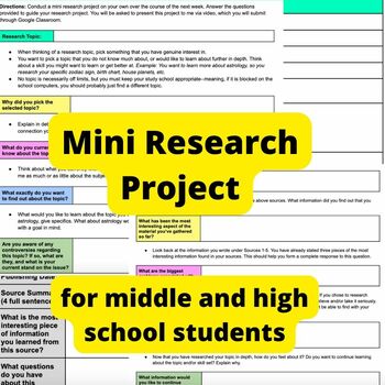 mini project research methodology